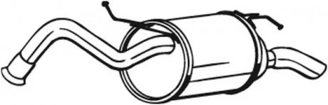 Задній. глушник,випускна сист. BOSAL 228053