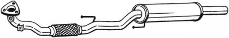 Фото центр. глушник,випускна сист. BOSAL 281-483 Центр. глушник,випускна сист. BOSAL 281-483