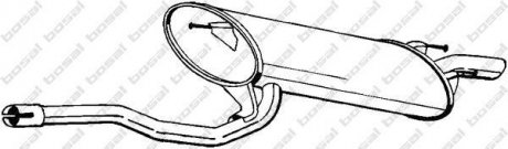 Глушитель выхлопных газов (конечный) BOSAL 282083