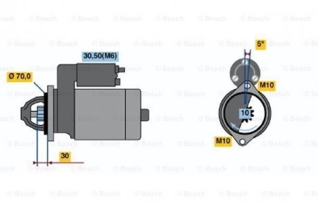 Стартер BOSCH 0001109262