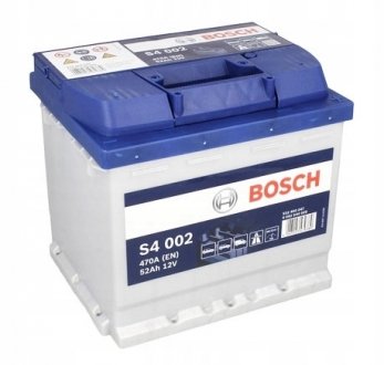 Акумуляторна батарея 12В/52Ач/470А BOSCH 0092S40020