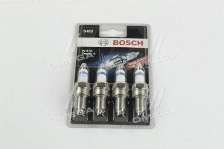 Комплект свечей (цена за 4шт).) BOSCH 0242232803