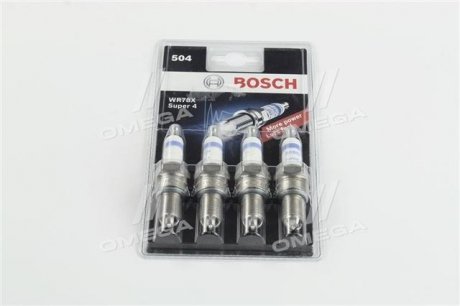 Комплект свічок (ціна за 4шт.) BOSCH 0242232804