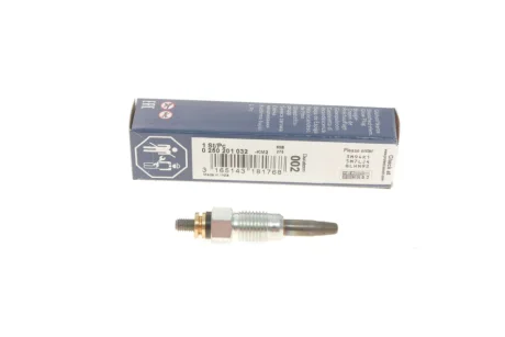 Свічка розжарювання Duraterm (11 V) AUDI VW SEAT SKODA VOLVO... BOSCH 0 250 201 032