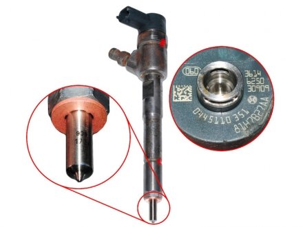 Форсунка Common Rail FIAT 1,2/1,3JTD: Doblo, Grande Punto OPEL BOSCH 0445110351
