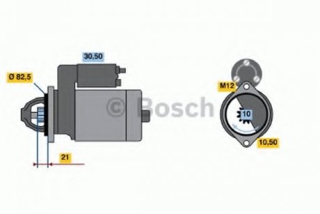 Стартер BOSCH 0986017420 (фото 1)