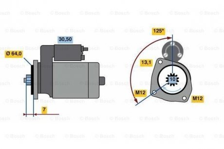 Стартер BOSCH 0986022770