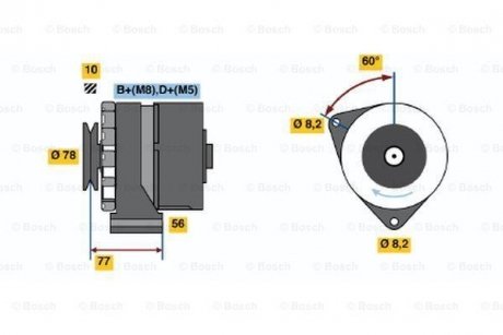 Генератор BOSCH 0986034170 (фото 1)