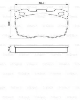 Фото 1 - гальмівні колодки, дискове гальмо (набір) BOSCH 0986424286 Гальмівні колодки, дискове гальмо (набір) BOSCH 0986424286 (фото 1)