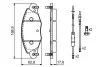 Колодки гальмівні передні C5 2.2HDI-3.0 01- BOSCH 0986424581 (фото 2)