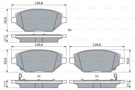 KLOCKI HAM. OPEL P. KARL 1,0 15-18 BOSCH 0986424843