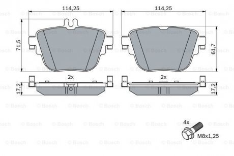 KLOCKI HAM. DB CLS-KLASA /C257/ 18- BOSCH 0986424859