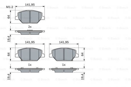 Гальмівний колодки передні INSIGNIA B 17- BOSCH 0986424869