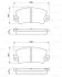 Гальмівні колодки задн. RENAULT 21, 25, Espace 1,6-2,9 (c ABS [-] BOSCH 0986463490 (фото 8)