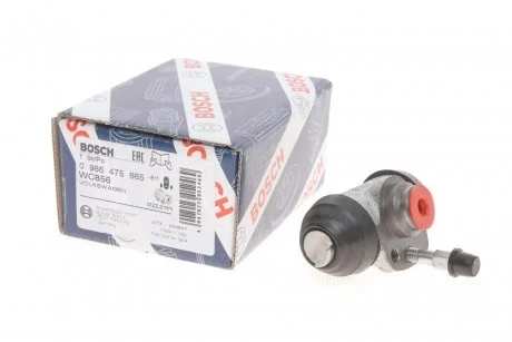 Робочий гальмівний циліндр задній VW Caddy -00, Felicia 96-98 22,19mm BOSCH 0986475865