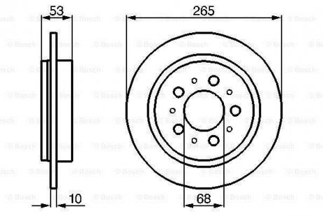 Тормозной диск BOSCH 0986478042