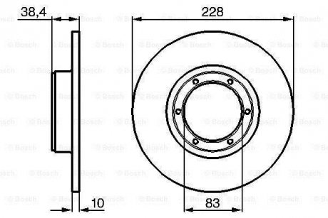 Тормозной диск BOSCH 0986478103