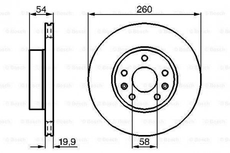 Тормозной диск BOSCH 0986478218