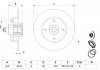 Гальмівний диск задній (з підш. + датчик.)Renault Megane 03- BOSCH 0986479278 (фото 5)