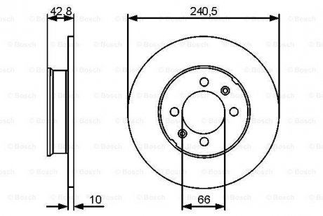 Тормозной диск BOSCH 0986479478 (фото 1)