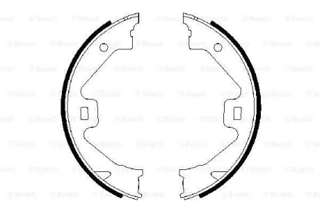 Гальм. колодки задн. 75 2.0 CDTi 03-05 BOSCH 0986487650