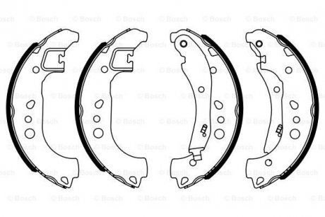 Гальм. колодки задн. Polo 17- T-Cross 18-, SKODA Scala, Kamiq BOSCH 0986487959 (фото 1)