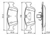 Гальмівні колодки перед. BMW E36/46 BOSCH 0986494015 (фото 2)