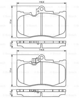 Колодки тормозные BOSCH 0986494252 (фото 1)