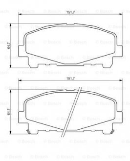 Гальмівні колодки передн.HONDA Accord 08- BOSCH 0986494382