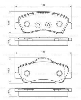 Колодки тормозные BOSCH 0986494713