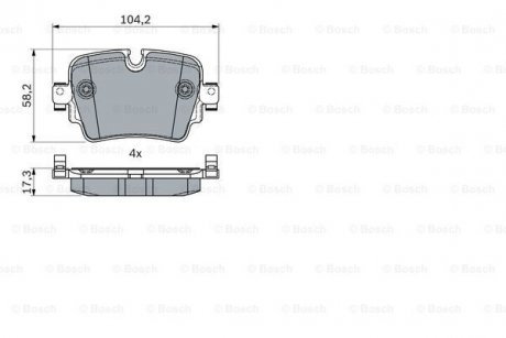 KLOCKI HAM. JAGUAR F-TYPE 3.0 13- BOSCH 0986494753