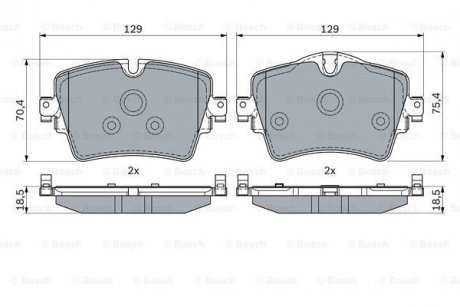 Гальмівні колодки BOSCH 0986494940