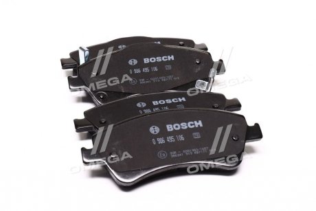 Гальмівні колод. передн. TOYOTA Avensis 08- BOSCH 0986495106