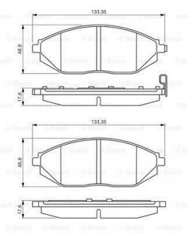 Гальмівні колодки передн.Spark 10- BOSCH 0986495349 (фото 1)