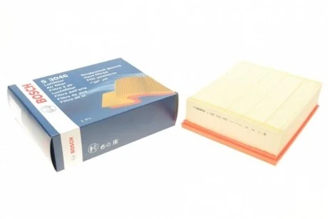 Фото фільтр повітряний AUDI A4 1,8-3,0 00- (213*70*267) BOSCH 1 457 433 046 Фільтр повітряний AUDI A4 1,8-3,0 00- (213*70*267) BOSCH 1 457 433 046