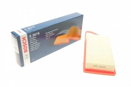 Фото фільтр повітряний FORD 1,4TDCi: Fiesta, Fusion 01- PEUGEOT 1,4HDi 01- (140*49*382) BOSCH 1 457 433 076 Фільтр повітряний FORD 1,4TDCi: Fiesta, Fusion 01- PEUGEOT 1,4HDi 01- (140*49*382) BOSCH 1 457 433 076