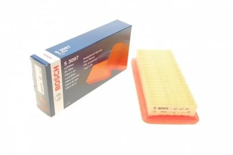 Фото фільтр повітряний HYUNDAI Getz 1,1/1,3/1,6 02- (125*46*255) BOSCH 1 457 433 097 Фільтр повітряний HYUNDAI Getz 1,1/1,3/1,6 02- (125*46*255) BOSCH 1 457 433 097