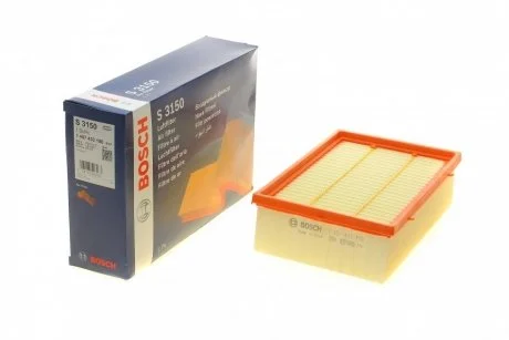 Фото фільтр повітряний PEUGEOT 2,0HDi: 206/307 00- (169*68*244) BOSCH 1 457 433 150 Фільтр повітряний PEUGEOT 2,0HDi: 206/307 00- (169*68*244) BOSCH 1 457 433 150