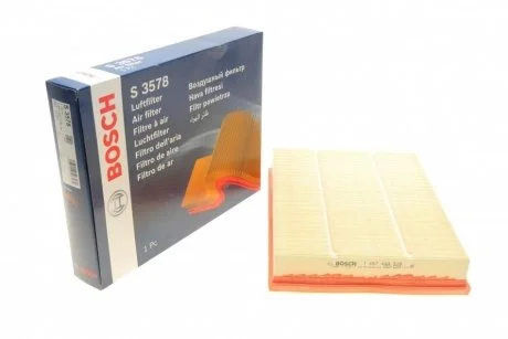 Фото фільтр повітряний OPEL Vectra C 1,6/1,8 02- Signum 1,8 03- (252*50*326) BOSCH 1 457 433 578 Фільтр повітряний OPEL Vectra C 1,6/1,8 02- Signum 1,8 03- (252*50*326) BOSCH 1 457 433 578