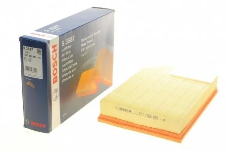 Фото фільтр повітряний VOLVO XC90 02- (215*58*327) BOSCH 1 457 433 587 Фільтр повітряний VOLVO XC90 02- (215*58*327) BOSCH 1 457 433 587