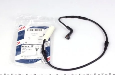 Фото датчик зносу. гальм. колод. BMW E90/91/92/81/87/88 (1шт.) BOSCH 1987473045 Датчик зносу. гальм. колод. BMW E90/91/92/81/87/88 (1шт.) BOSCH 1987473045
