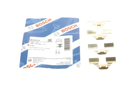 Установчий комплект гальмівних колодок BOSCH 1987474253