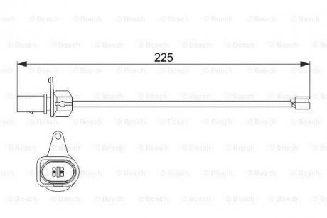 Czujnik zuzycia klocka hamulcowego BOSCH 1987474511