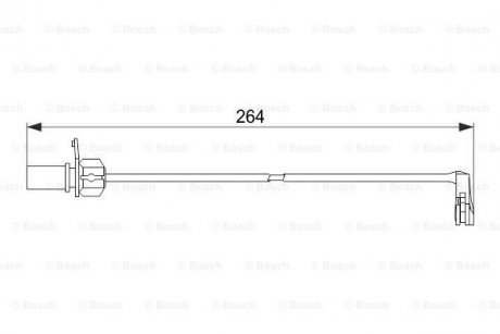 Датчик гальм. колод. AUDI A7 BOSCH 1 987 474 517