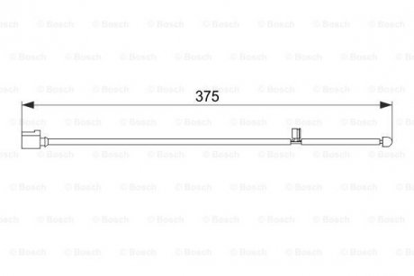 Датчик гальм. колодод передн. Porsch Cayenne (колодод.18&quot;) (2шт.) -08 BOSCH 1987474562