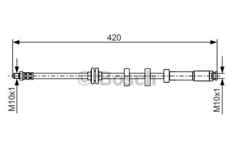 Шланг тормозной BOSCH 1987476637