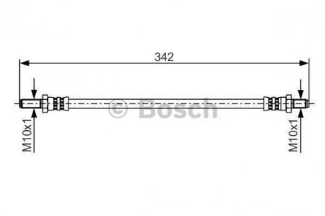 Шланг гальмівний BOSCH 1987481348 (фото 1)
