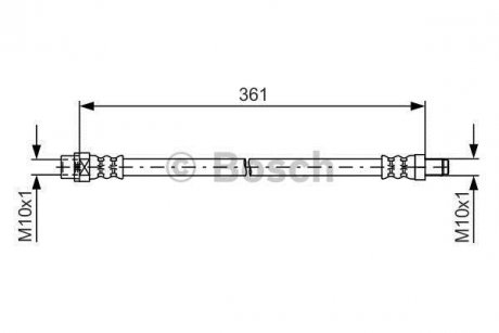 Шланг гальм.задній MINI 10- BOSCH 1987481600