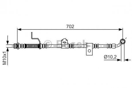 Гальм. колод. передн. лів. KIA MAGENTIS -05 BOSCH 1987481603