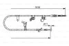 Трос стояночного гальма задн Лів (1638мм) FIAT SEDICI, SUZUKI SX4 1.5/1.6/2.0D 06.06- BOSCH 1987482466 (фото 1)